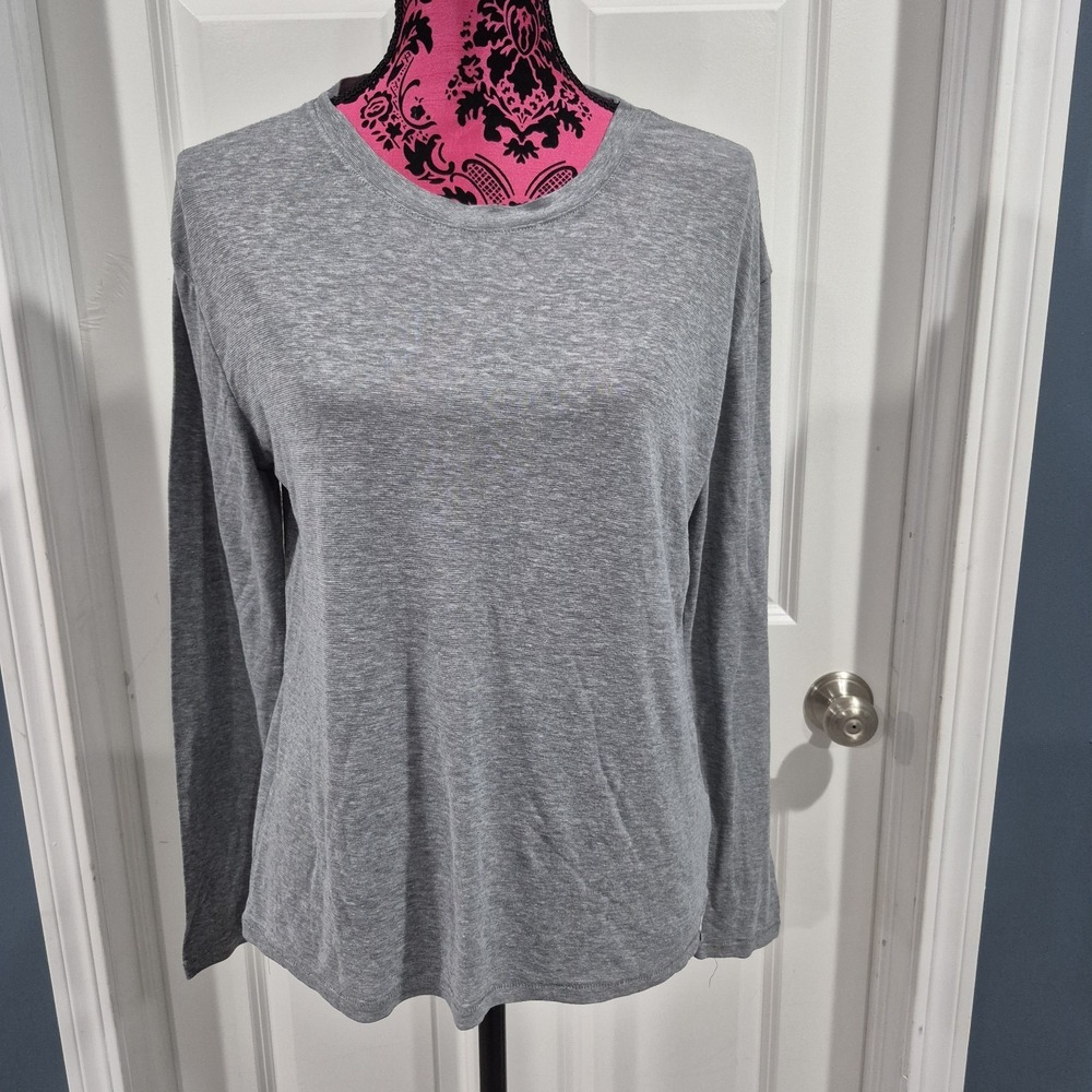 Prana Top Womens Small Long Sleeve Cozy Up Tee Hemp Blend Granola Girl Hiking